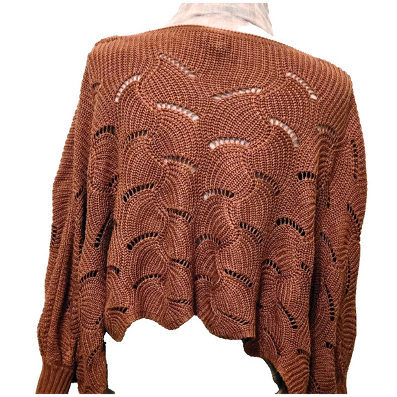 Moon & Madison woman’s orange knitted sweater Size M - Picture 4 of 14